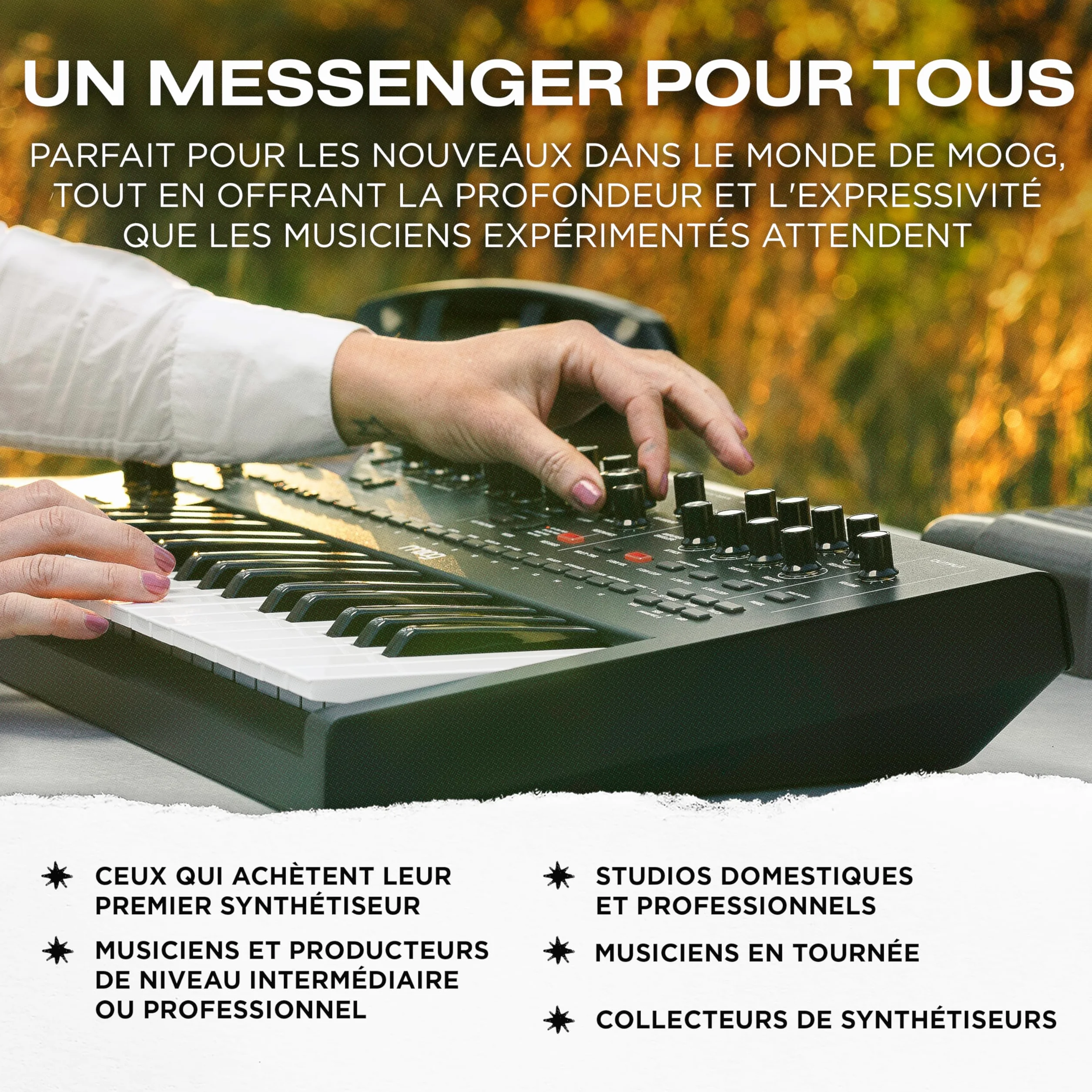 MOOG Messenger Synthétiseur Monophonique Analogique 32 Touches Séquenceur 64 Pas