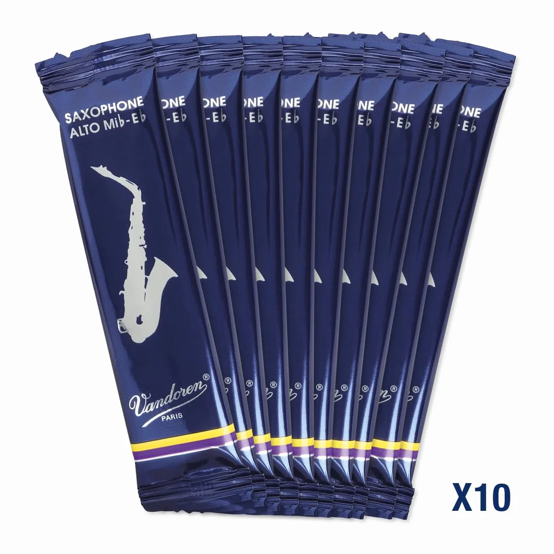 Vandoren Traditionnel Anche pour Saxophone Alto Puissance 2 1/2