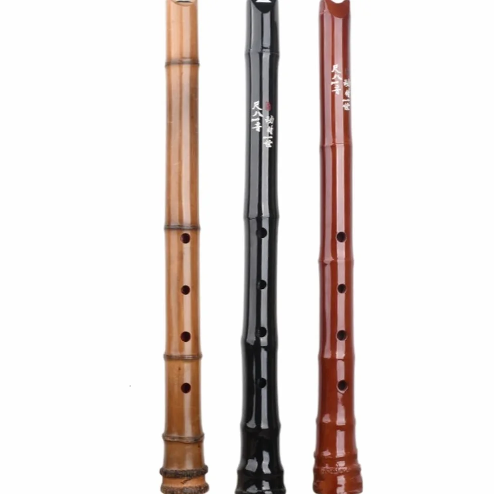 Shakuhachi Flûte en bambou standard 1.8 Pentatonique D/F/G/A/C Instrument zen avec embouchure et extrémité racine