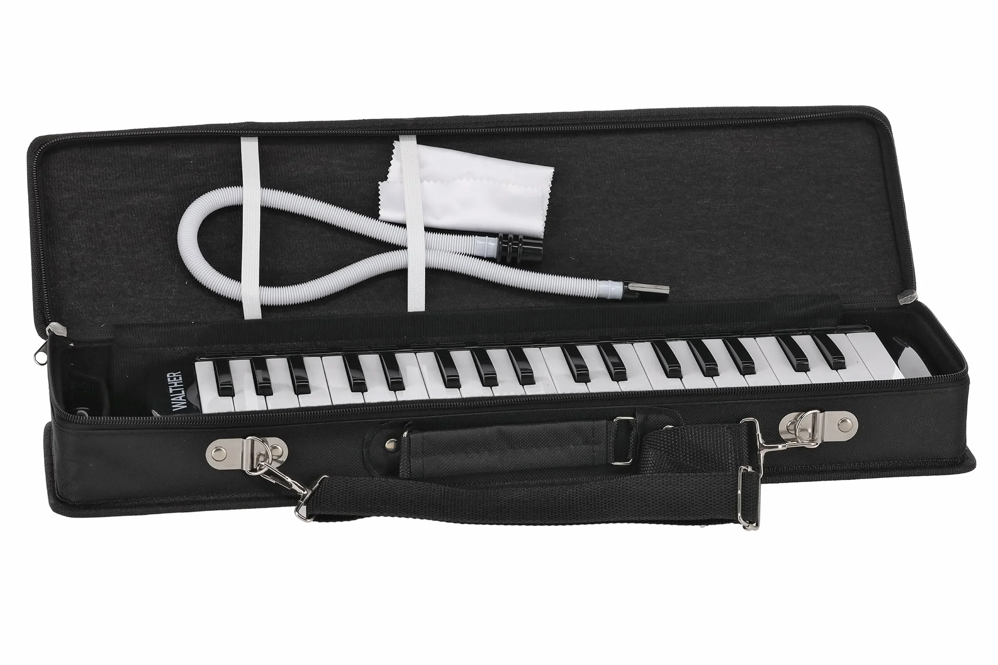GEWA Melodica Walther 37 touches Tessiture Fa0-Fa3 Poids 1665g avec tube à souffler Étui dur