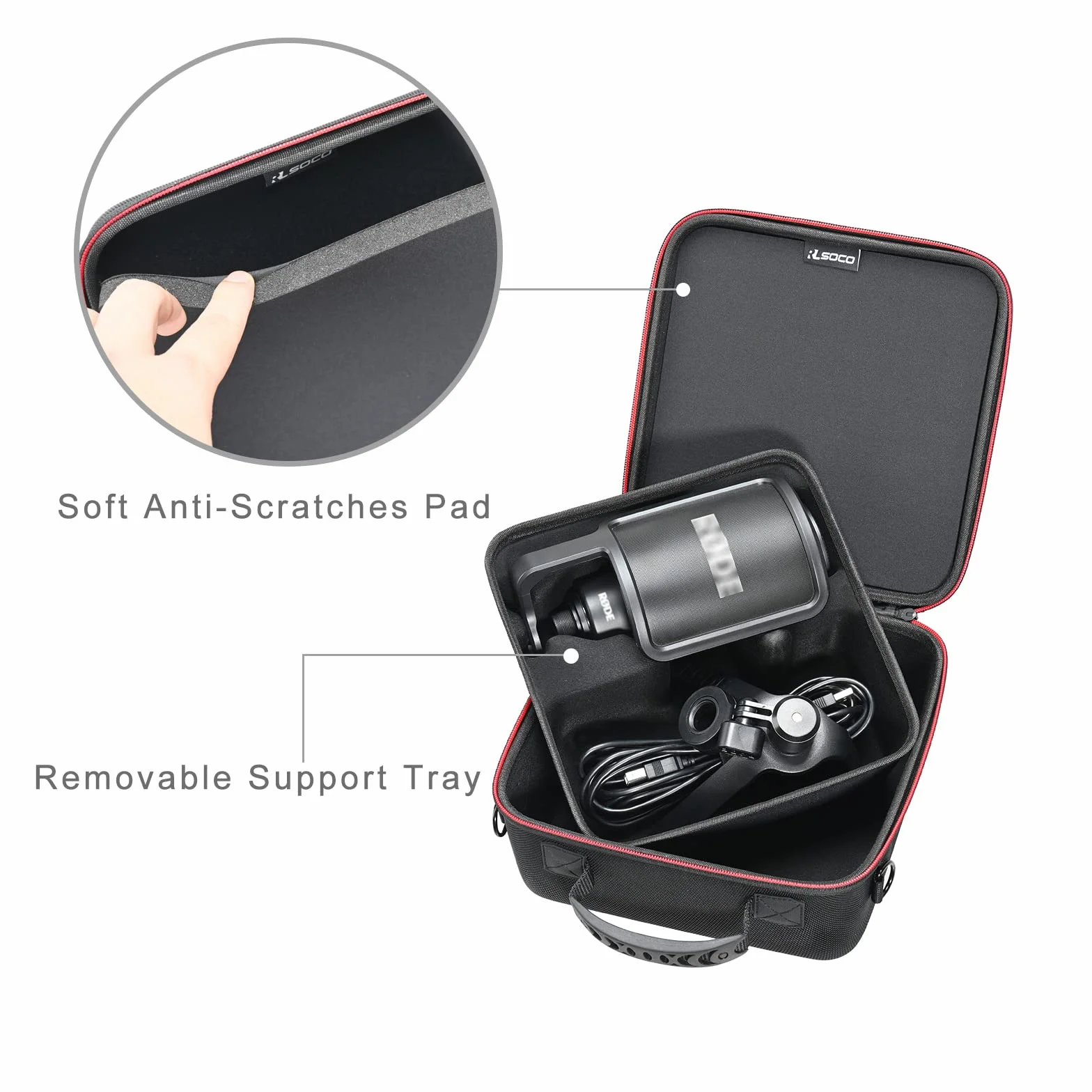 RLSOCO Étui pour RØDE NT-USB+/NT-USB Microphone
