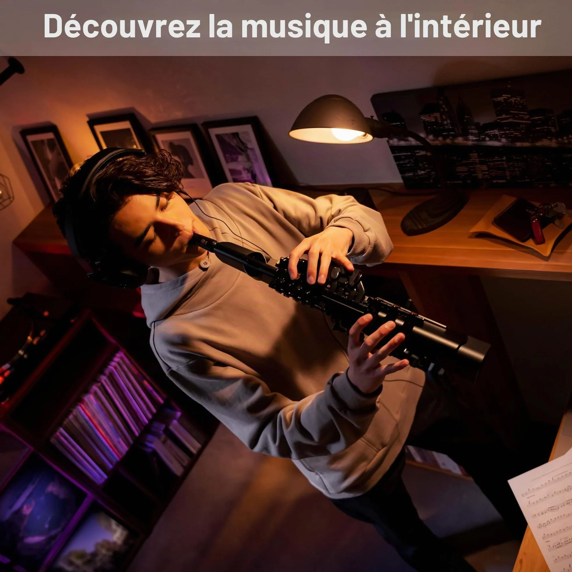 Yamaha YDS-120 Saxophone Numérique 56 Sonorités Capteur de Souffle USB Prise Casque