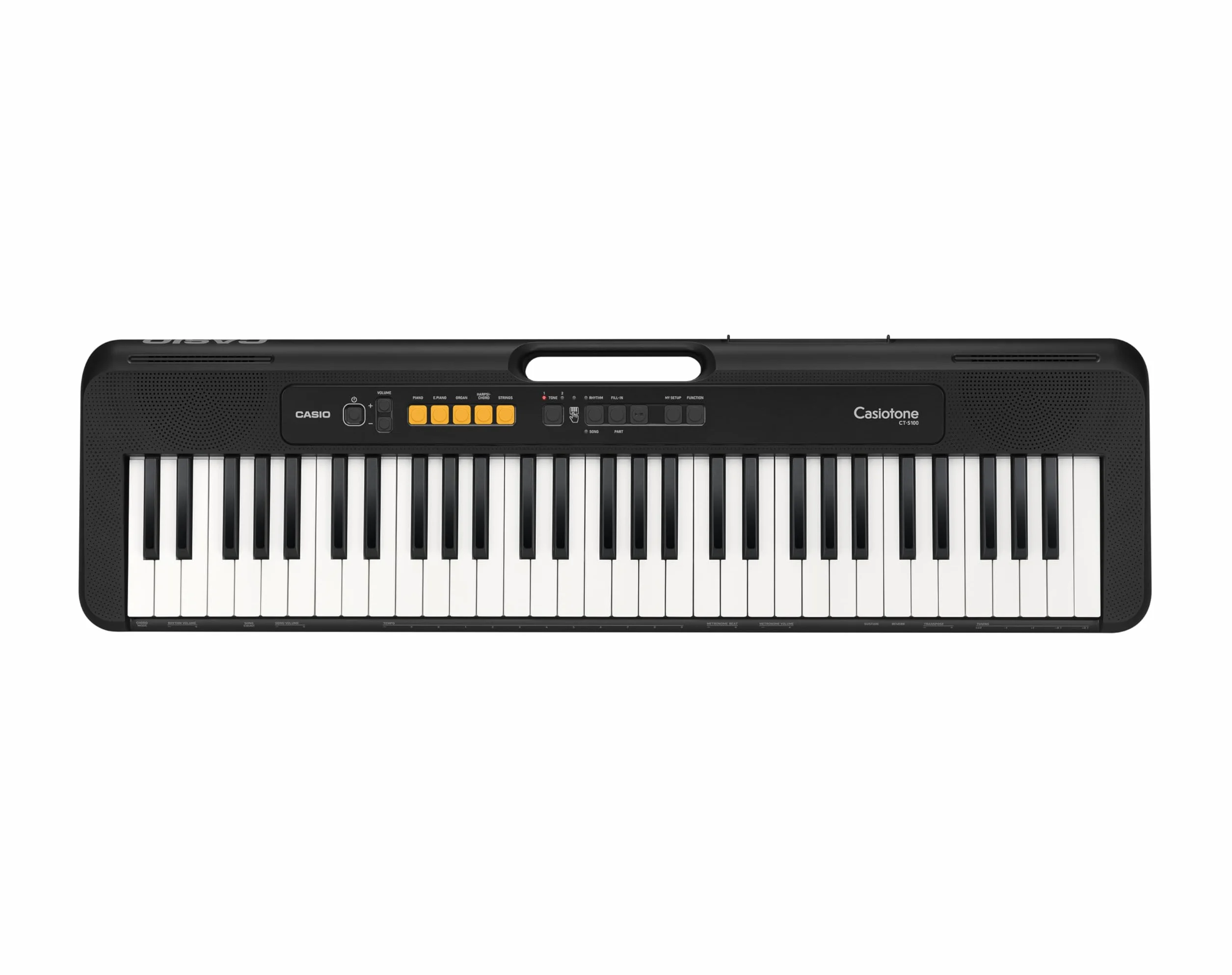 Casio Casiotone CT-S100 Clavier 61 Touches Standard, 122 Sons, 61 Rythmes, Noir