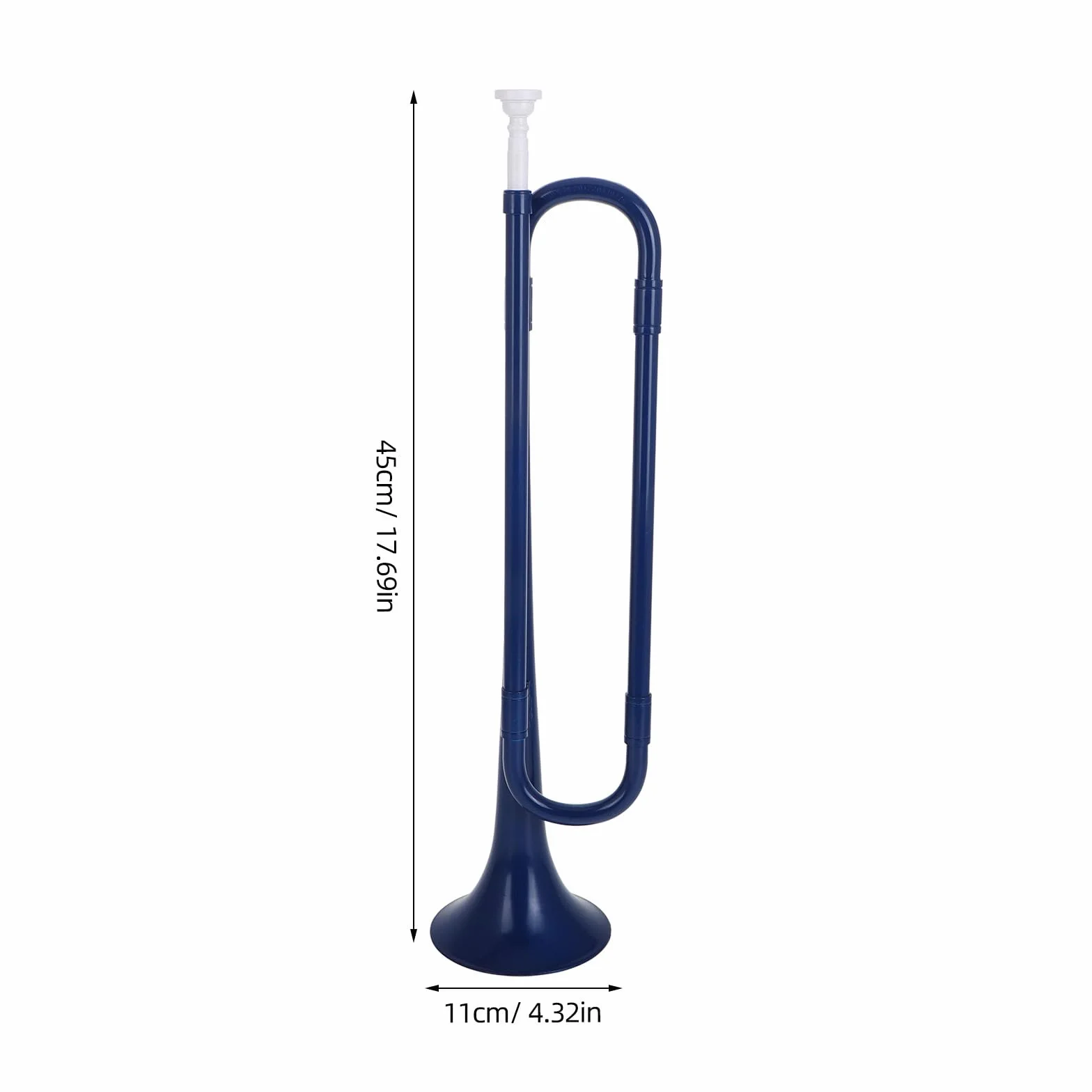 TOYANDONA Trompette Clairon Abs Instrument De Musique Étudiant Bleu