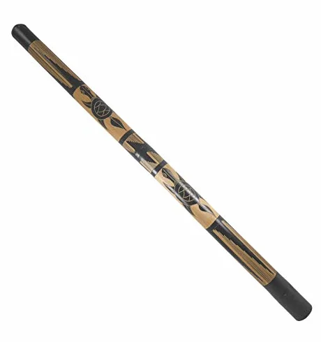 Didgeridoo en Bambou sculpté motif Tortues 120cm