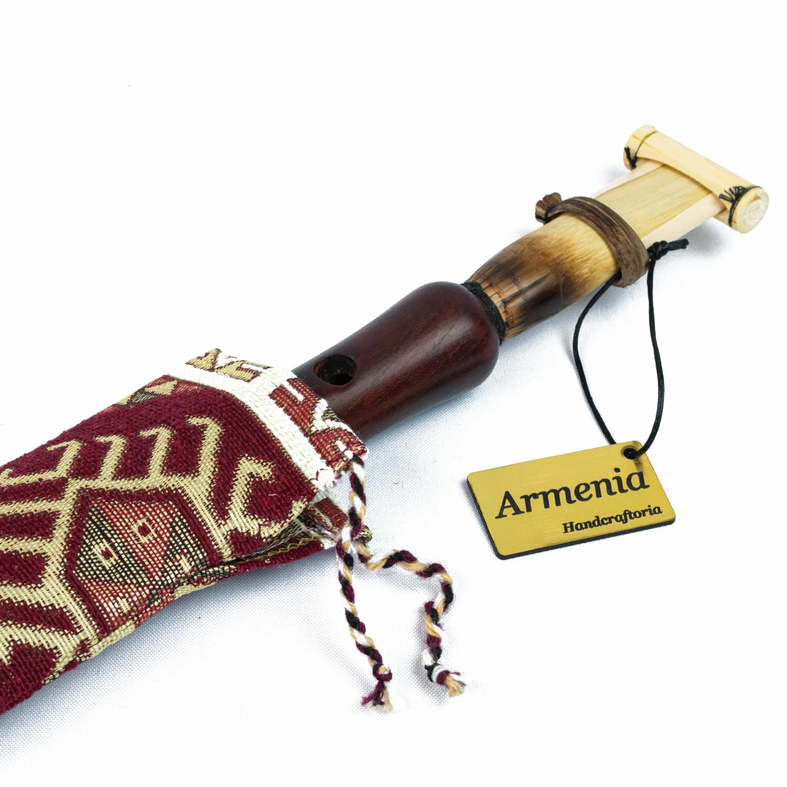 Duduk arménien en bois d'abricot – Instrument à vent hautbois Balaban – Fait main – Coffret cadeau