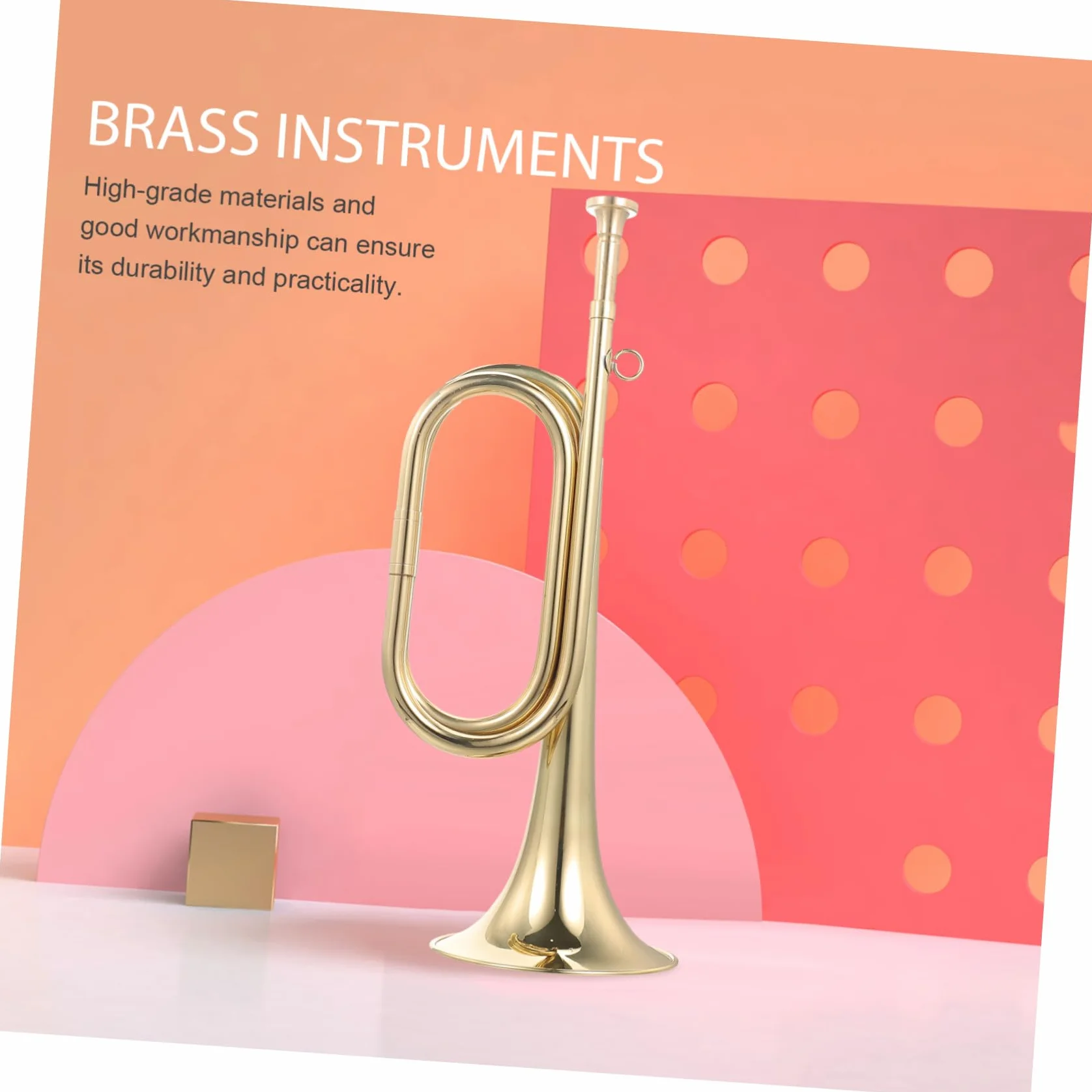 Trompette en Cuivre pour Débutants, Clairon Militaire, Instrument d'Orchestre Scolaire