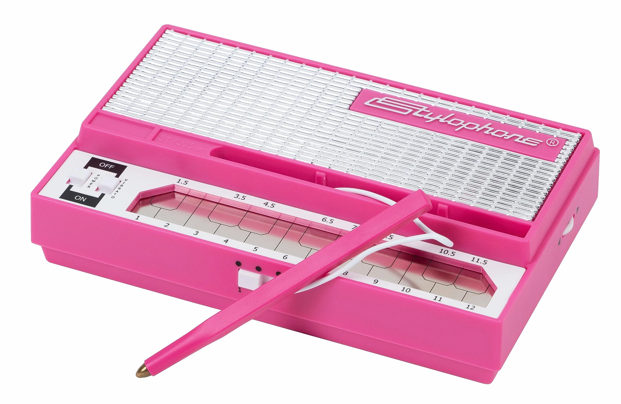 Stylophone Pink - Synthétiseur électronique de poche original édition spéciale - Instrument de musique clavier