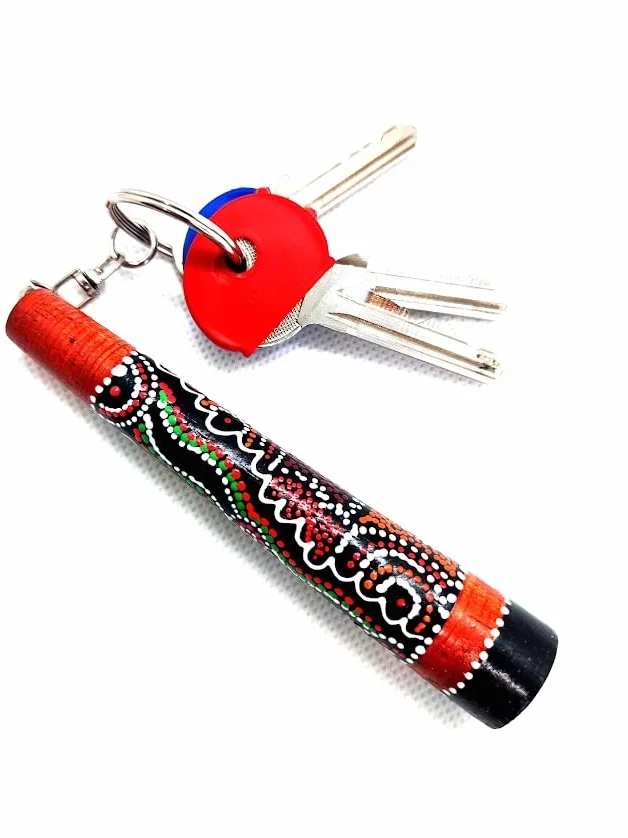 Didgeridoo en bois avec cours en ligne, cire d'abeille, housse et support