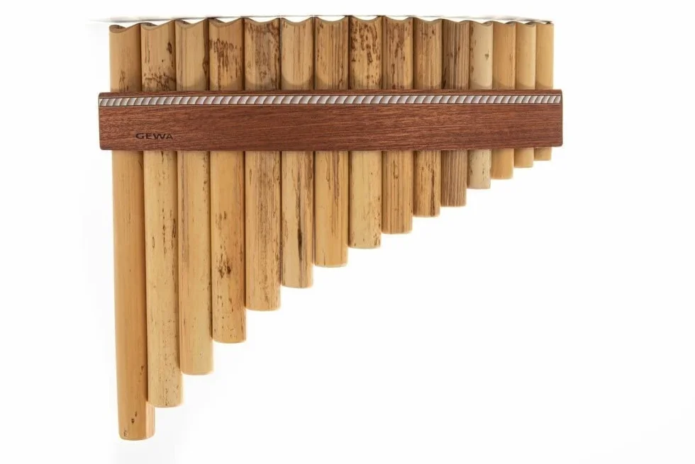 Gewa Flûte de Pan Premium Do-Majeur 15 Tubes Gamme G' G'''
