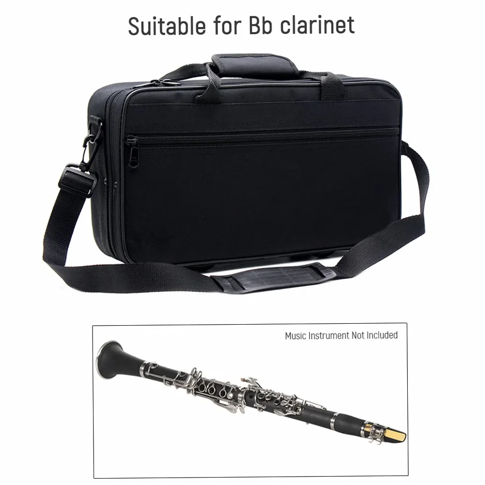 Étui à clarinette SIB Sac souple rembourré 600D résistant à l'eau bandoulière réglable