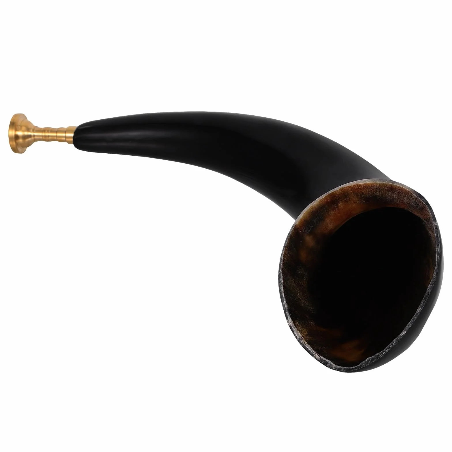 Corne Viking en Véritable Bœuf Compacte, Accessoire Costume Cosplay Pirate