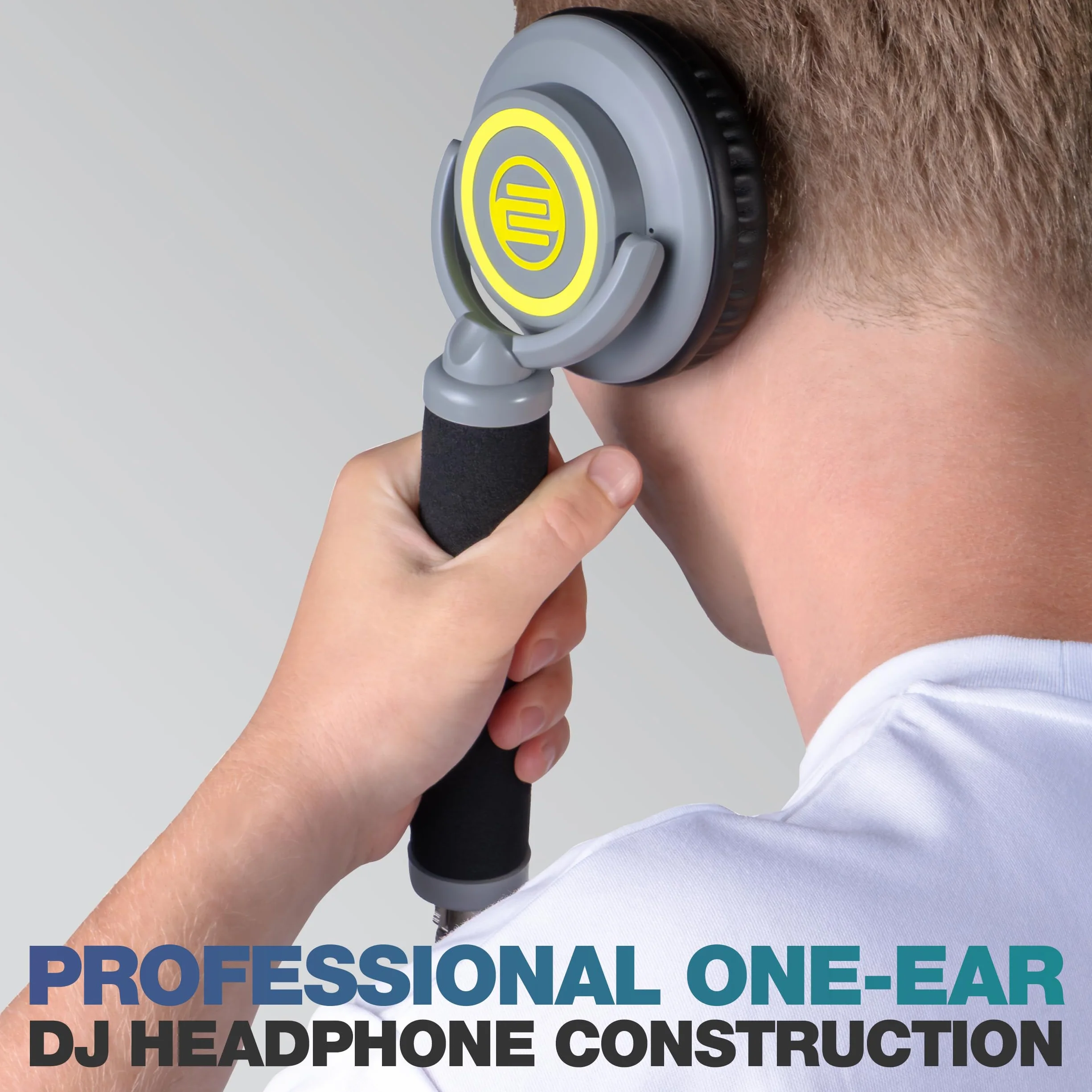 Reloop RHP-10 Mono Neon Casque DJ Professionnel Une Oreillette 50 mm Câble Spiralé XLR