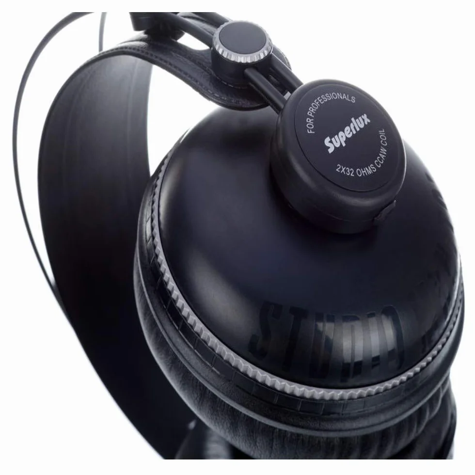 Superlux HD662B Noir Circumaural Casque Audio 10-30000 Hz 98 DB 2,5 m