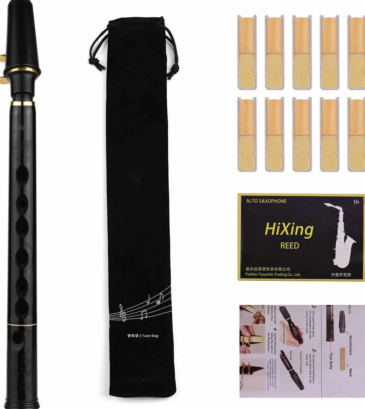 Saxophone de poche clé C pour étudiants adultes performance professionnelle