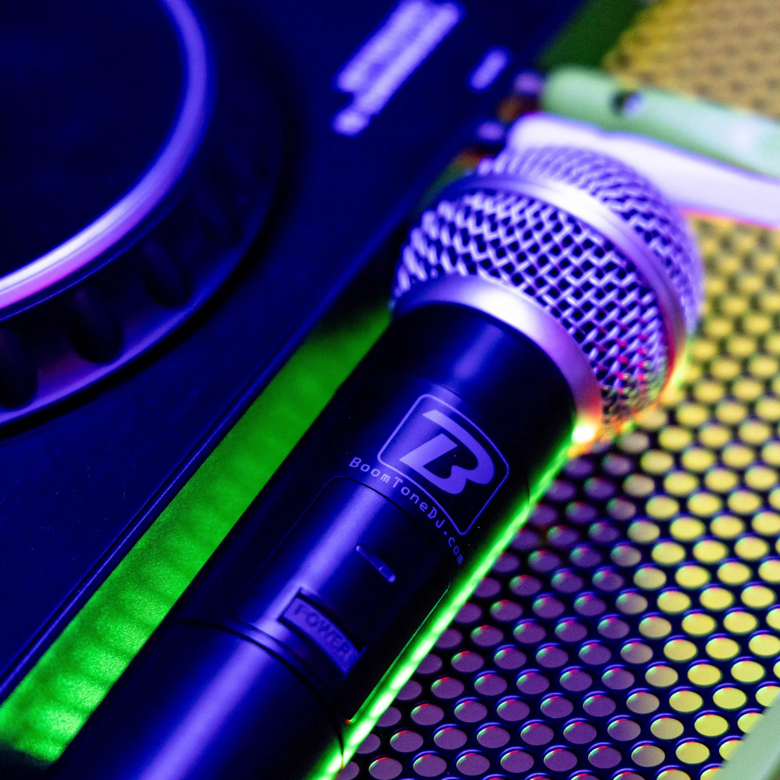 BoomToneDJ UHF Duo Système Complet Micros Sans Fil 2 Microphones Dynamiques Main Double Canal