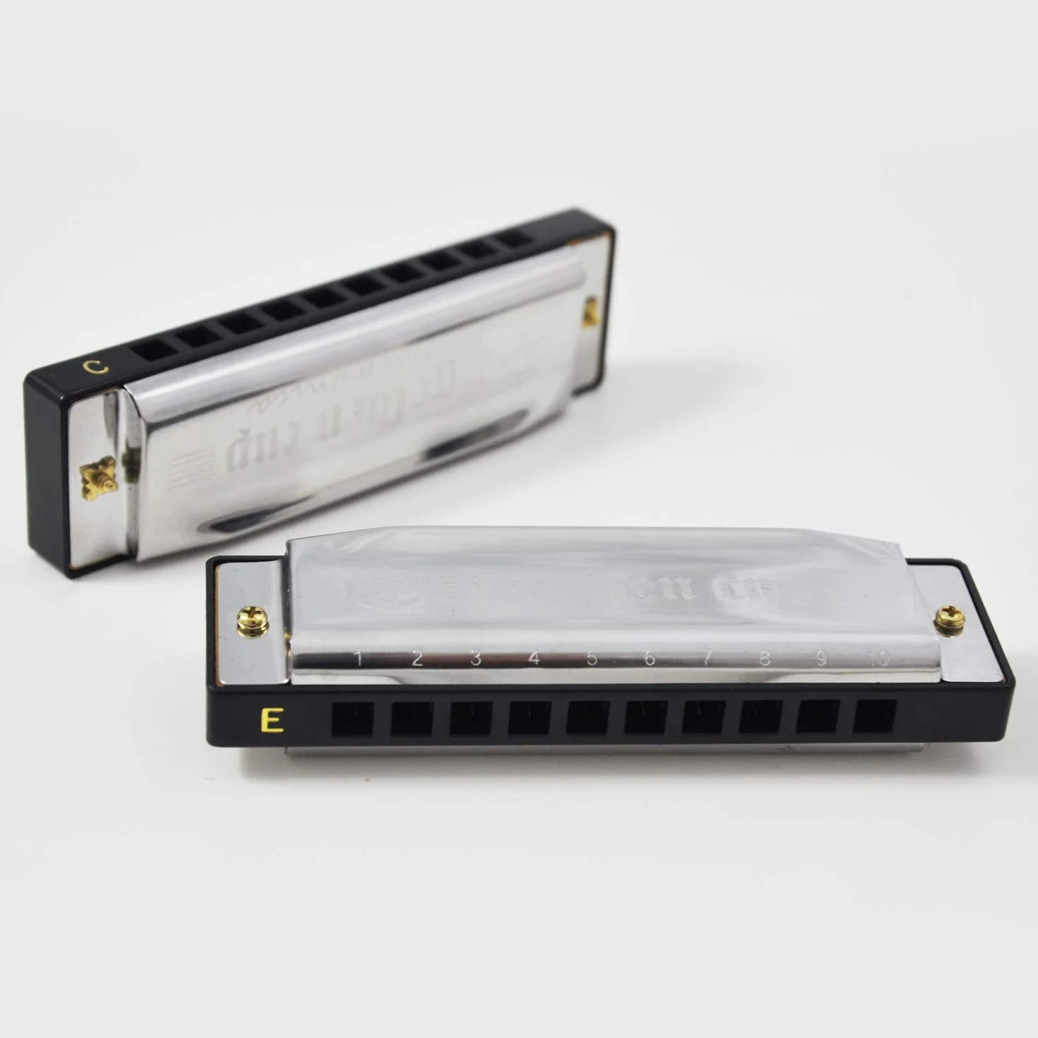 Harmonica Set 7 Trous 10 Tonalités Do Ré Mi Fa Sol La Si bémol Majeur Coffre Robuste TMH-213S