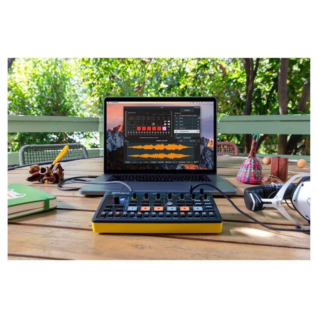 Roland AIRA Compact P-6 Creative Sampler granulaire séquenceur clavier intégré microphone effets