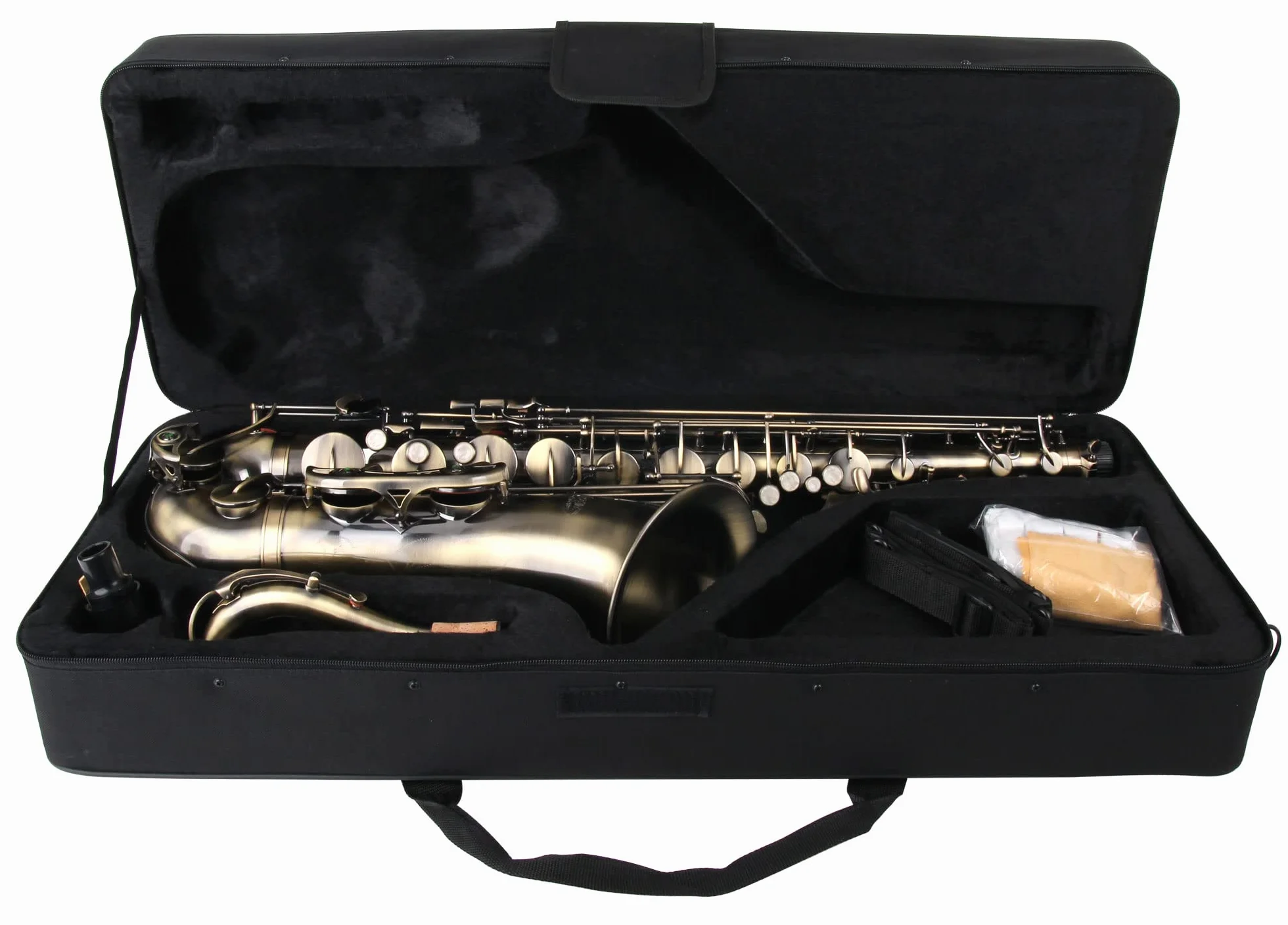 Classic Cantabile TS-450 Saxophone Ténor Set Antique Yellow Laiton Vintage