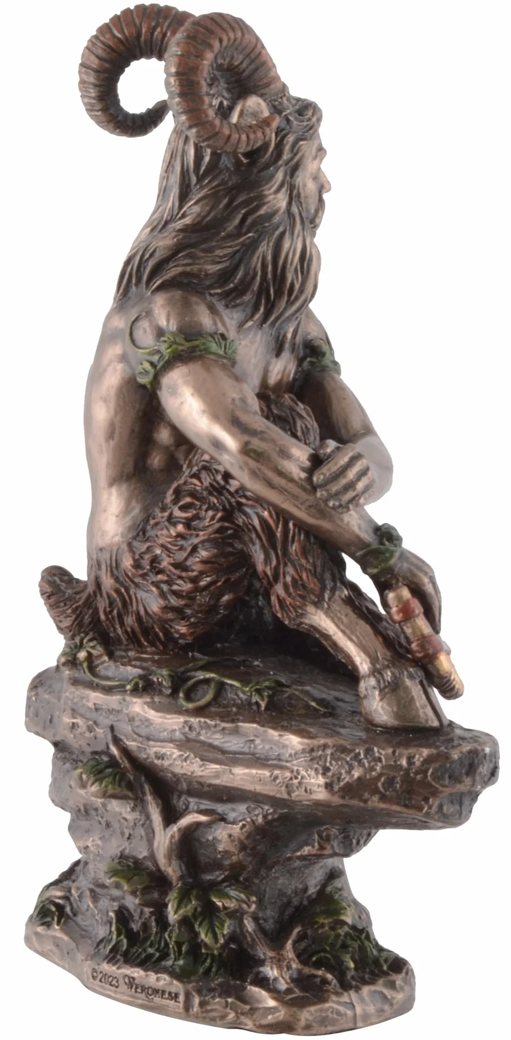 Figurine Pan dieu grec forêt flûte pan bronzée VOGLER