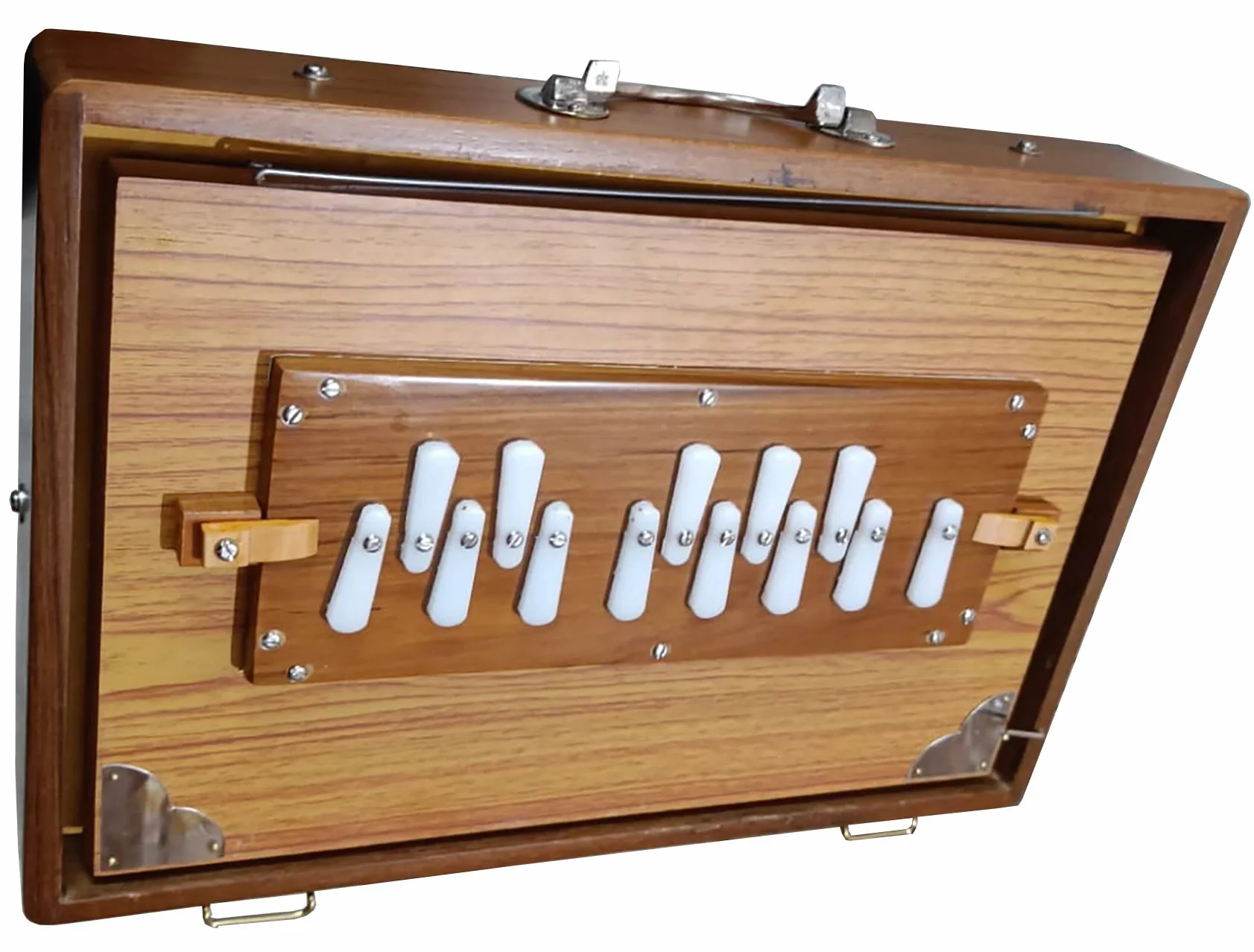 Superbrass Shruti Box en teck Gamme complète tonale 13 bouchons