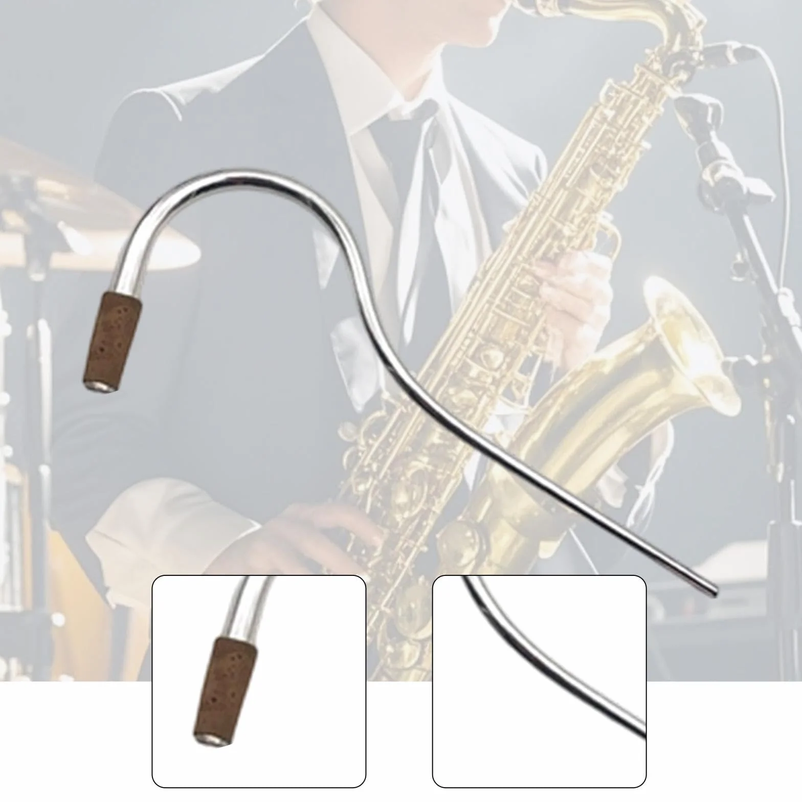 Pièce de Réparation pour Archet en Cuivre 21.5 cm, Accessoire pour Embouchure de Basson