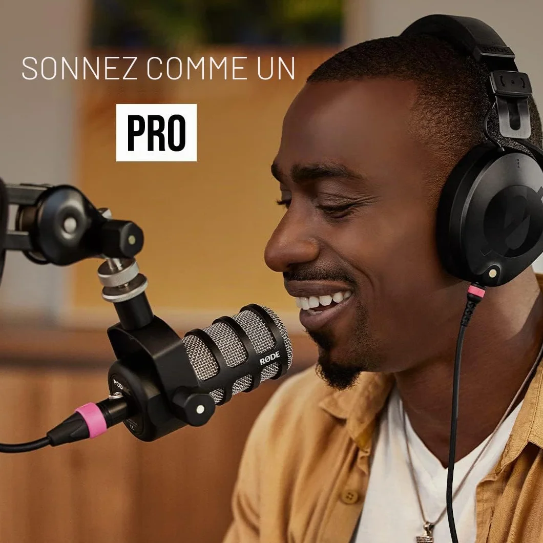 RØDE PodMic Microphone dynamique broadcast XLR Noir