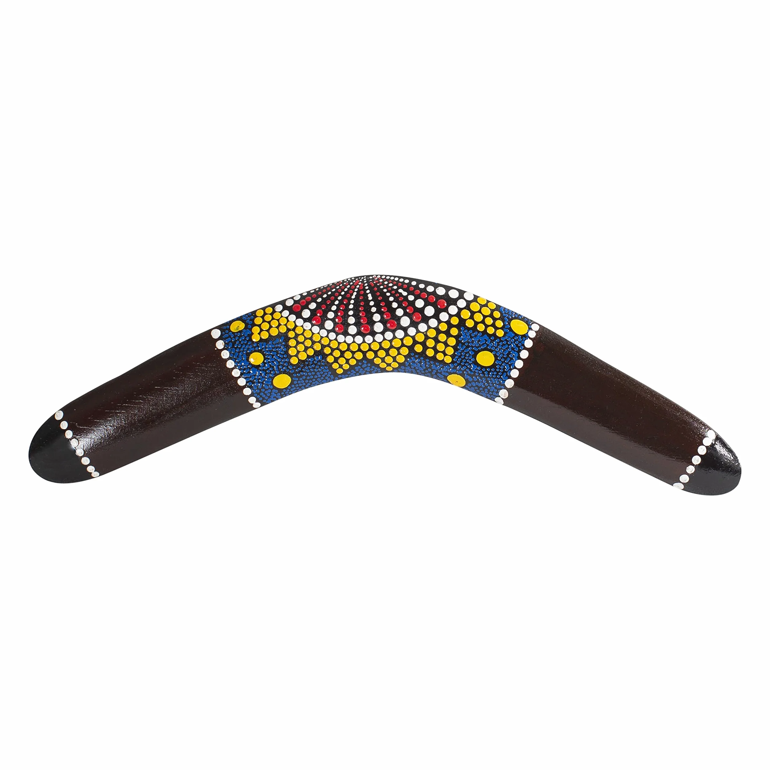 Didgeridoo en bois 130cm avec sac, boomerang 40cm, bâton de pluie 20cm - Paquet Dreamtime
