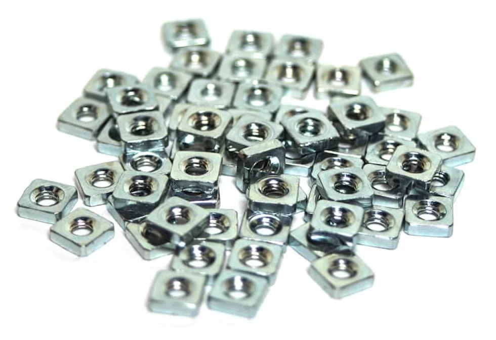 Écrous Carré 3 mm Lot de 100 pour Rails Eurorack Modulaire