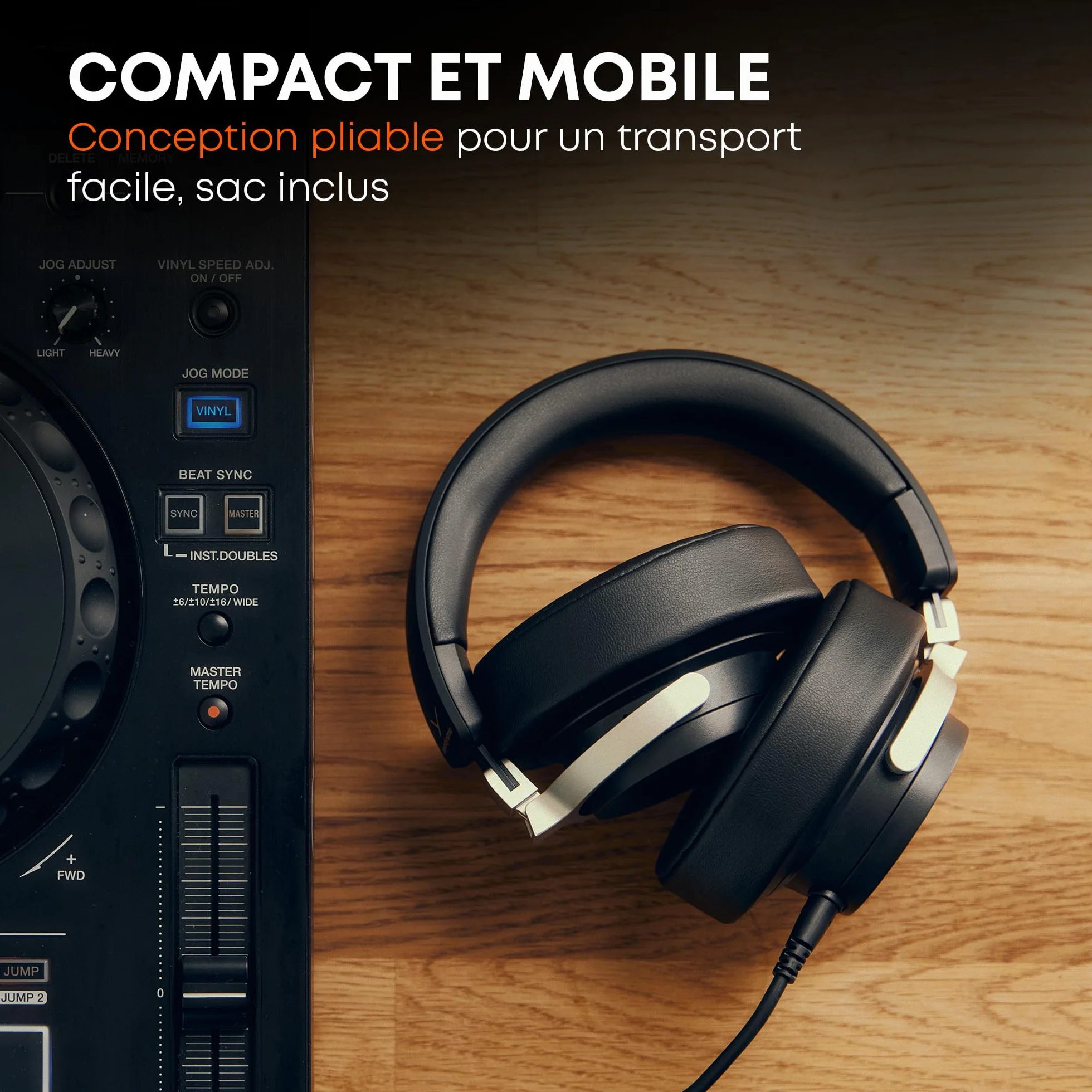 beyerdynamic DJ 300 Pro X Club Casque DJ Professionnel 2 en 1 avec Bonnets d'oreille Personnalisables et Conception fermée