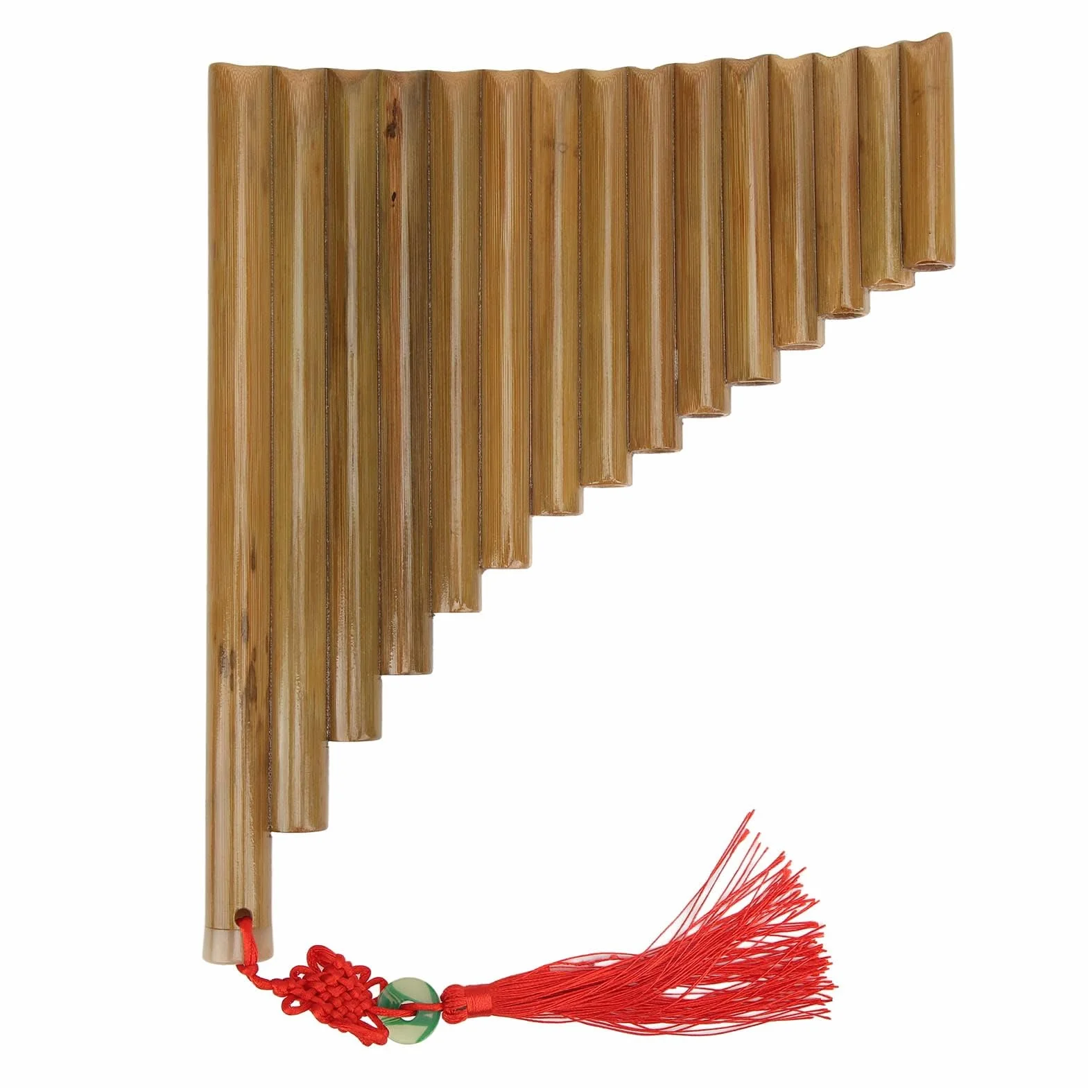 Flûte de Pan en Bambou Naturel Touche G Facile à Apprendre