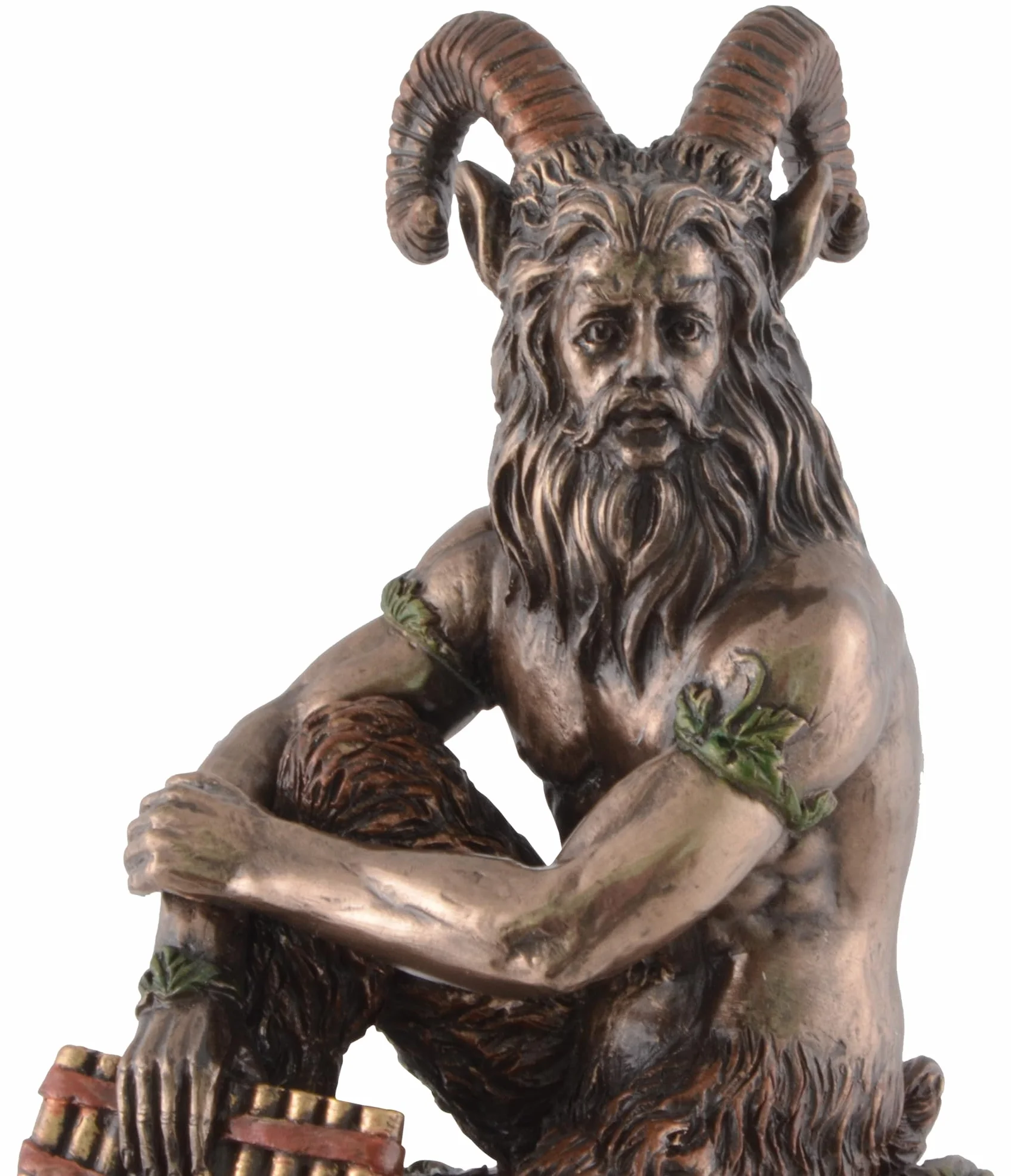 Figurine Pan dieu grec forêt flûte pan bronzée VOGLER