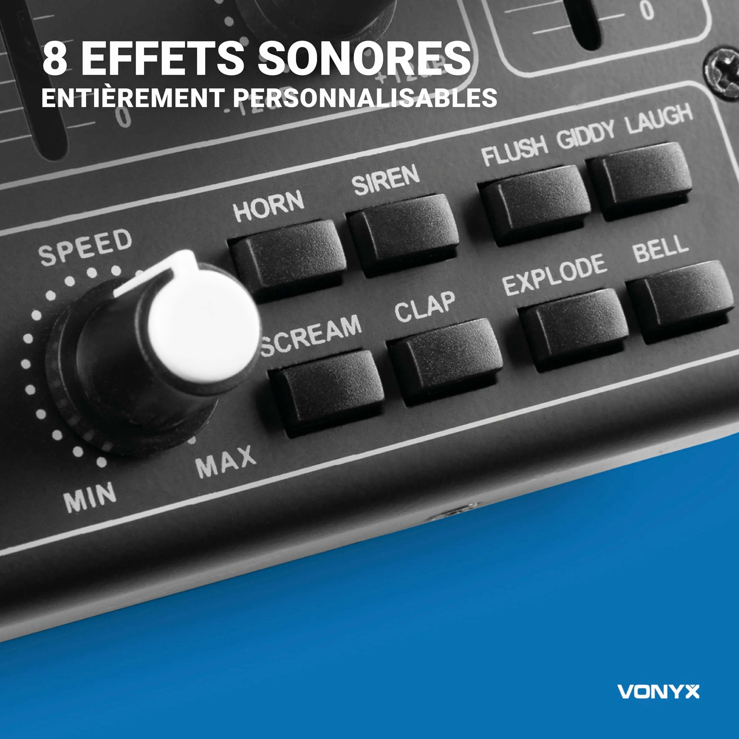Vonyx STM2290 Table de Mixage DJ 8 Canaux Bluetooth USB Entrée Micro Sortie Casque