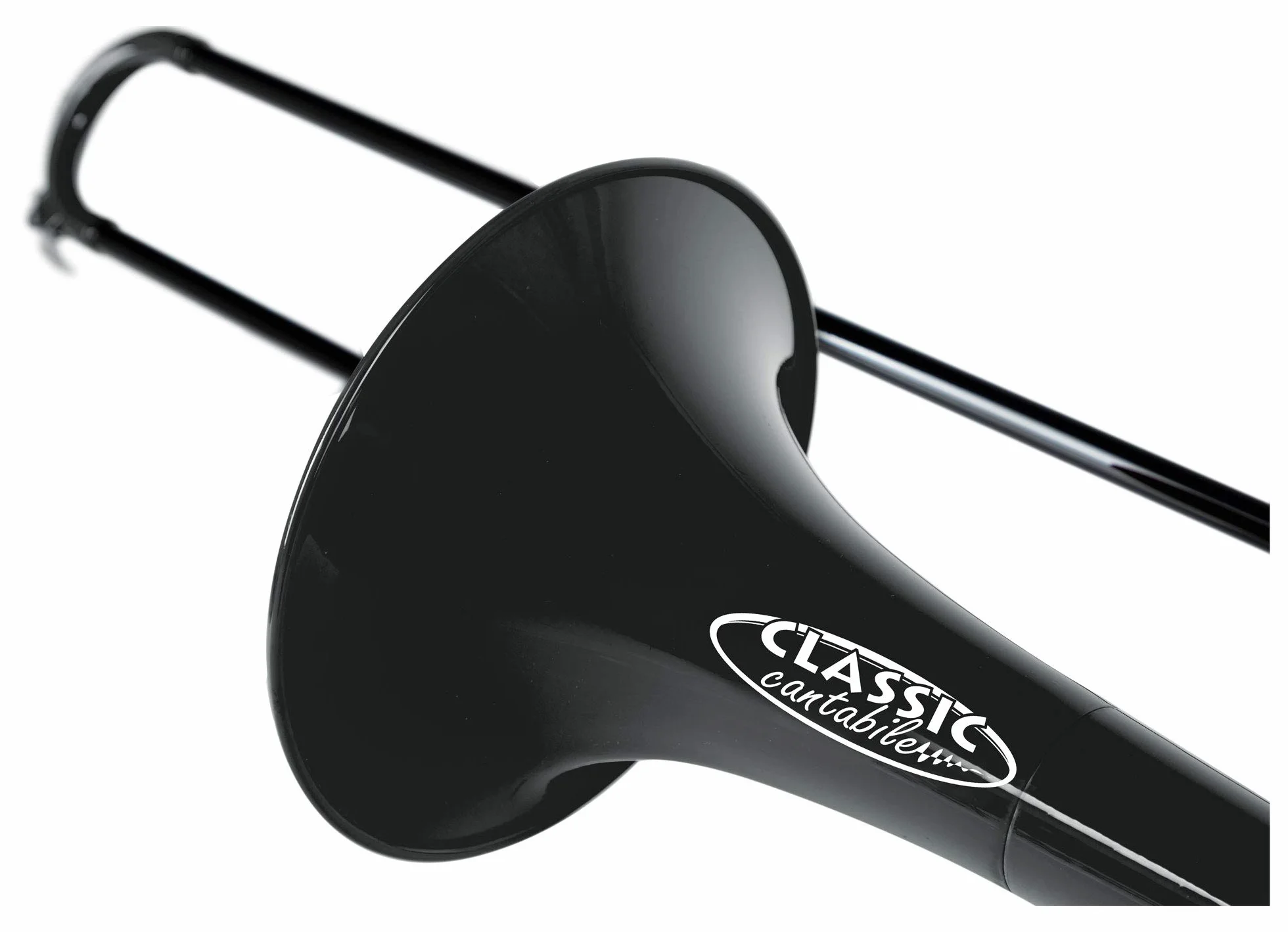 Classic Cantabile MardiBrass Trombone Ténor en ABS Plastique Bb Coulisse fibre de verre 660g 12mm avec embouchure housse noir